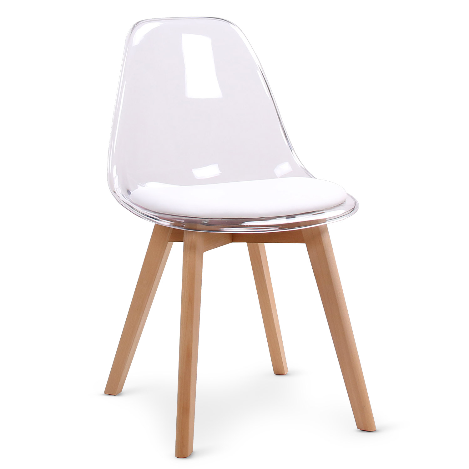 chaise scandinave en polycarbonate